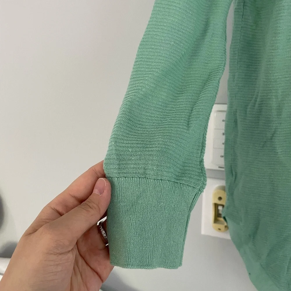 Loft lightweight cardigan in mint green - Picture 4 of 8